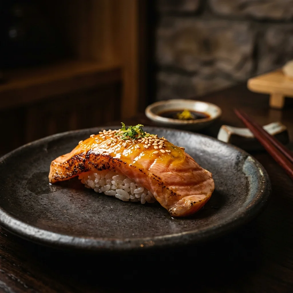 Yuzu Salmon Nigiri